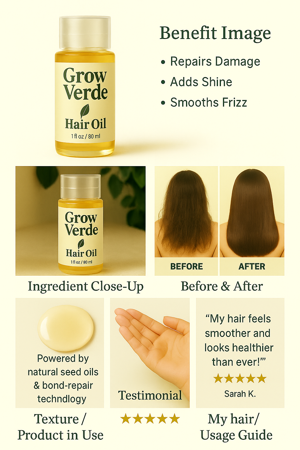GrowVerde Revitalizing Organic Hair Oil™