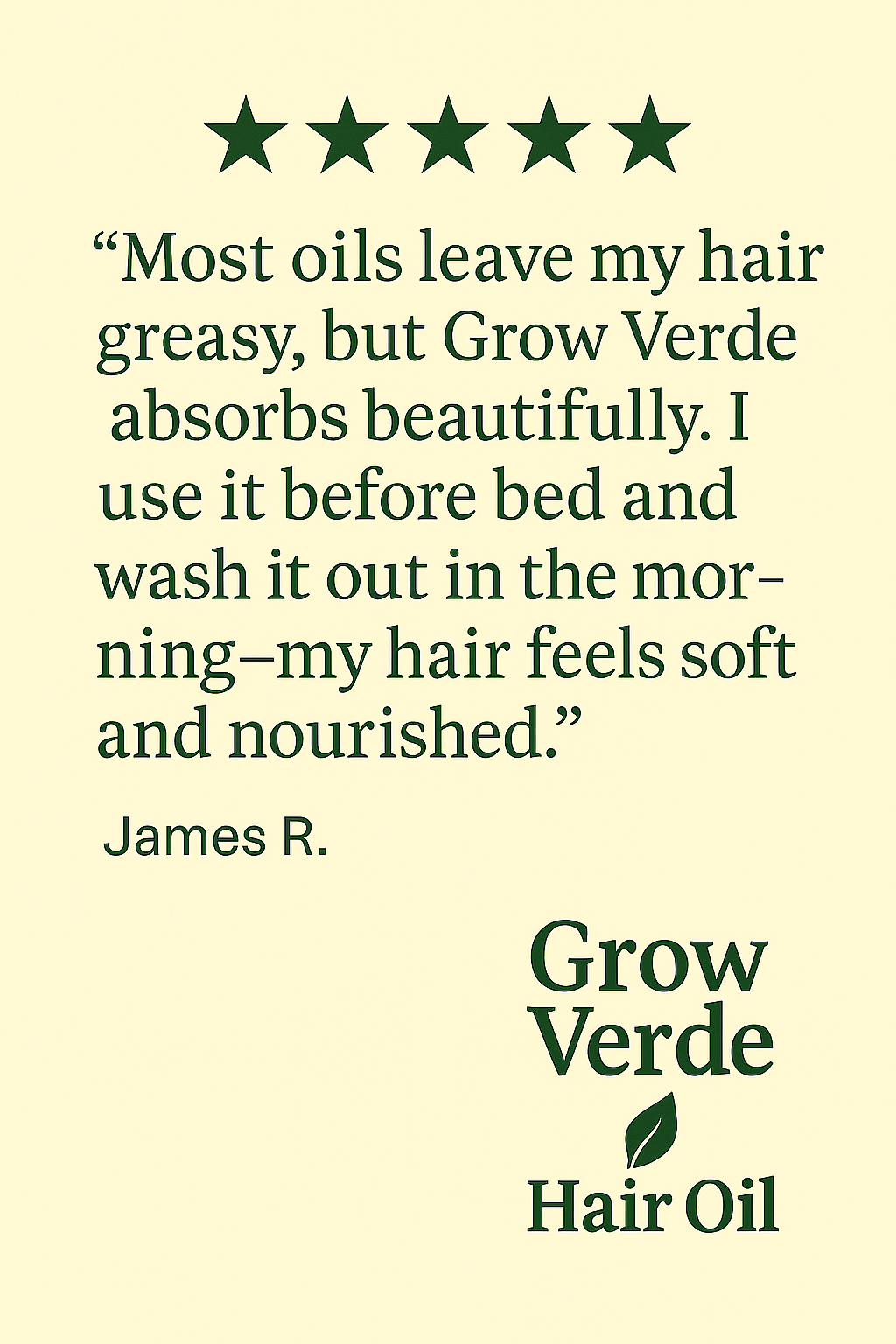 GrowVerde Revitalizing Organic Hair Oil™